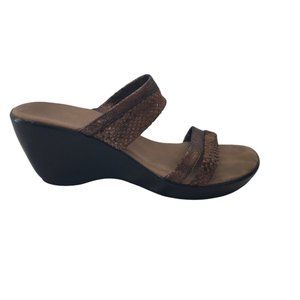 Onex Size 8 Sandals – Copper Color – Comfort Wedge Slip On